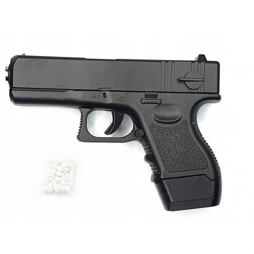 Пистолет игрушечный Galaxy Glock 17 mini метал Черный (G16)
