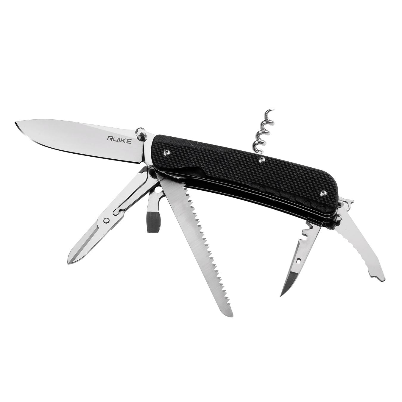 Многофункциональный нож Ruike Trekker LD42-B 19 функций 199 мм Black (LD42-B)