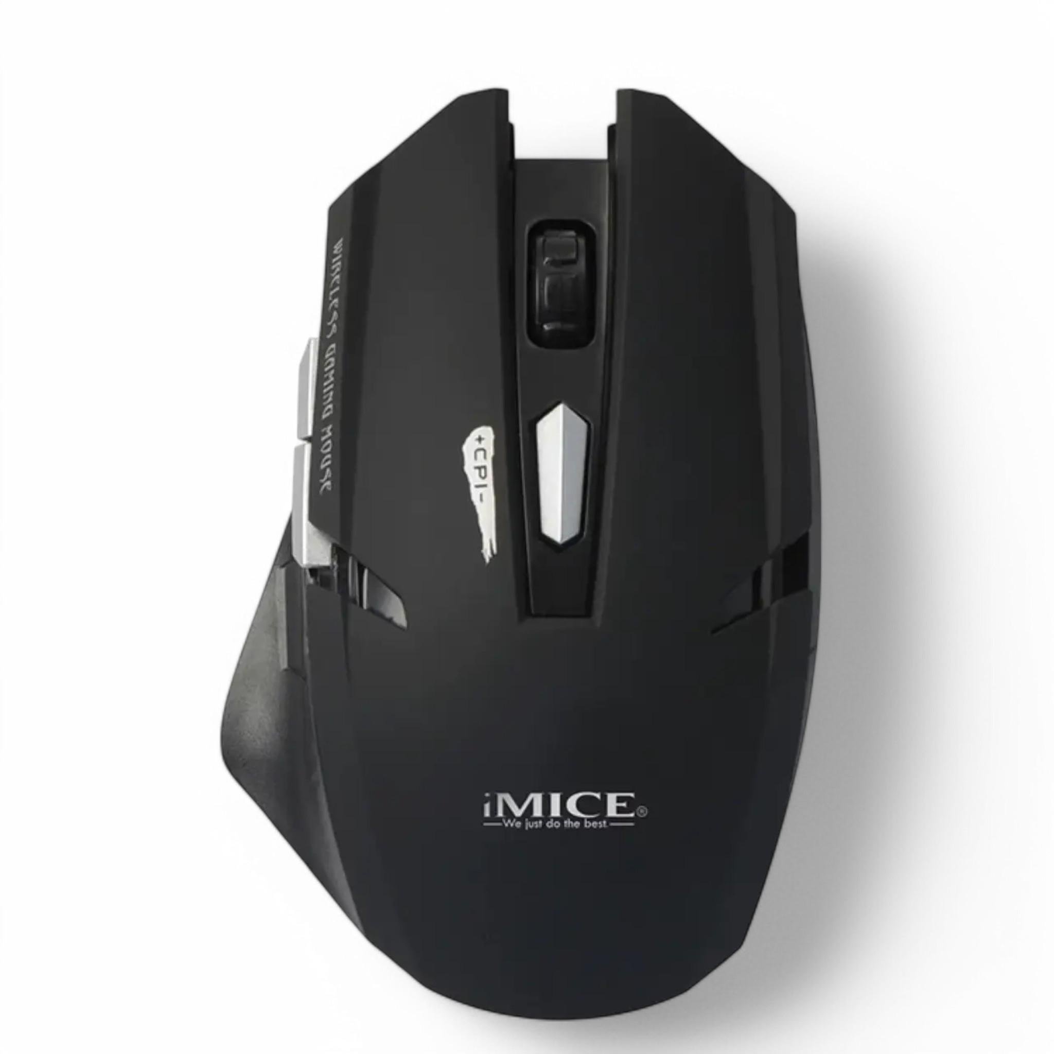 Мышь компьютерная iMice E-1700 беспроводная бесшумная 1600 DPI Black (B_E1700Black)