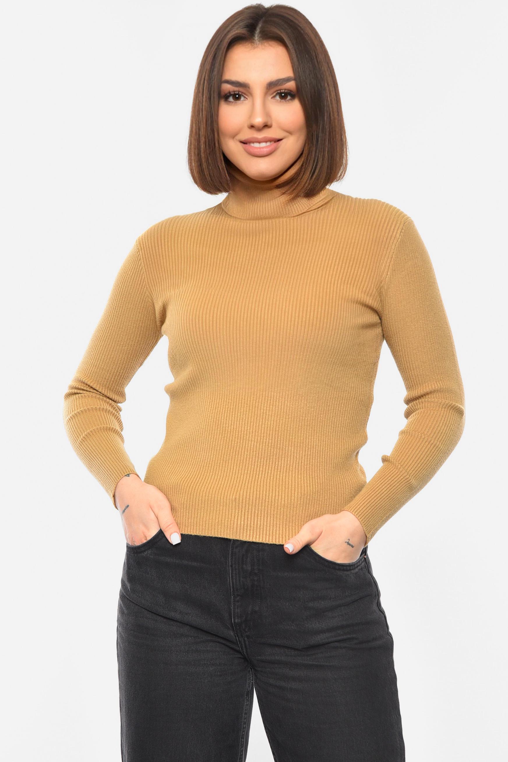 Гольф женский однотонный M Мокко (193390)