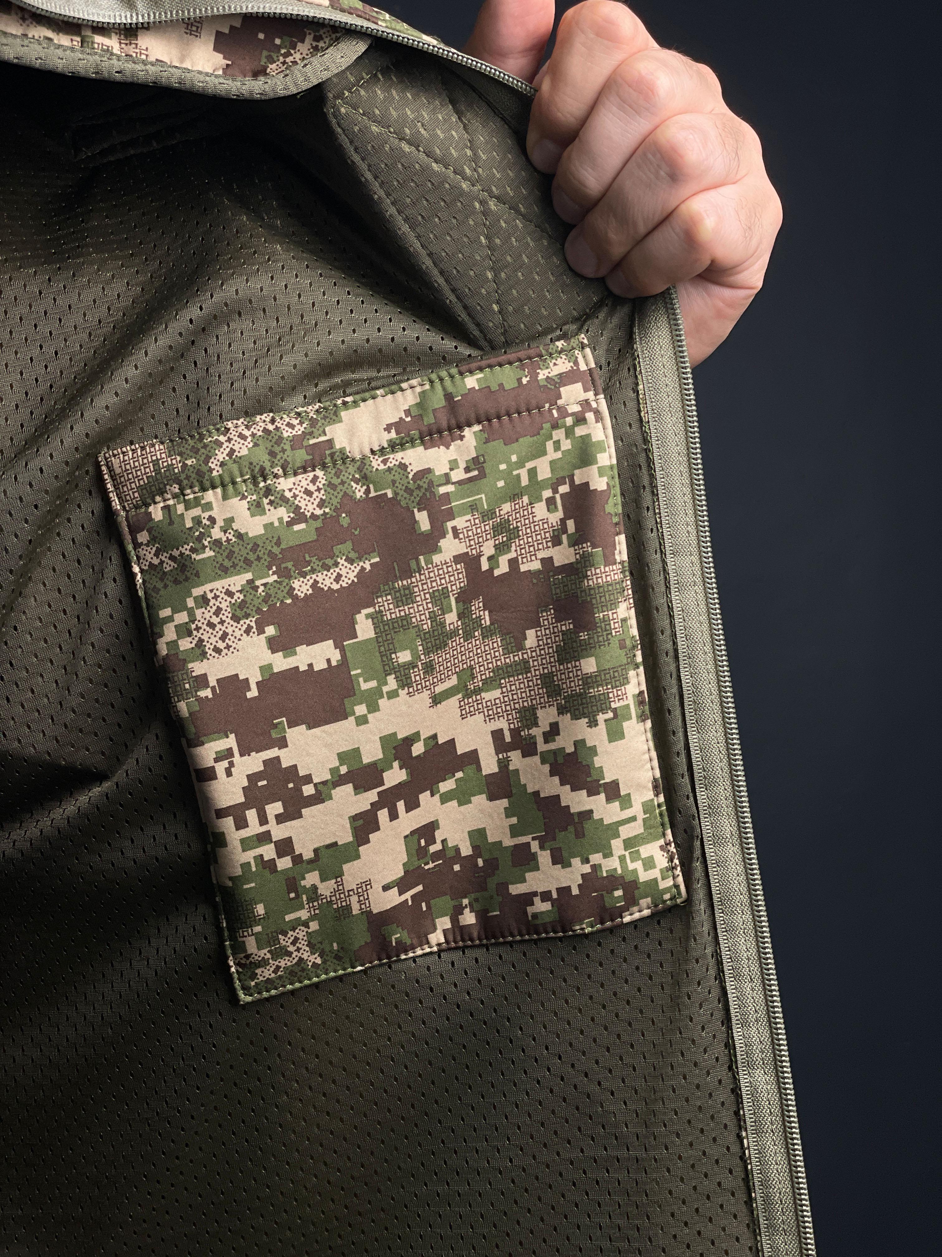 Військова куртка COOPERR Soft Shell III з прихованим капюшоном XL Хижак (KUR-10.2.XL) - фото 11 Військова куртка COOPERR Soft Shell III з прихованим капюшоном XL Хижак (KUR-10.2.XL) - фото 11