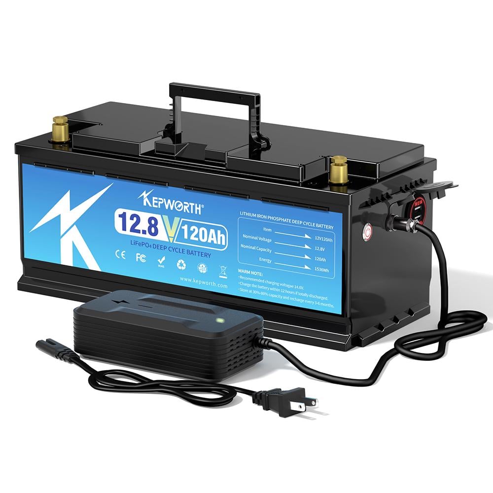 Аккумулятор Kepworth LiFePO4 12V 120Ah 1536W 393 мм с зарядным устройством (K12120393) - фото 1 Аккумулятор Kepworth LiFePO4 12V 120Ah 1536W 393 мм с зарядным устройством (K12120393) - фото 1