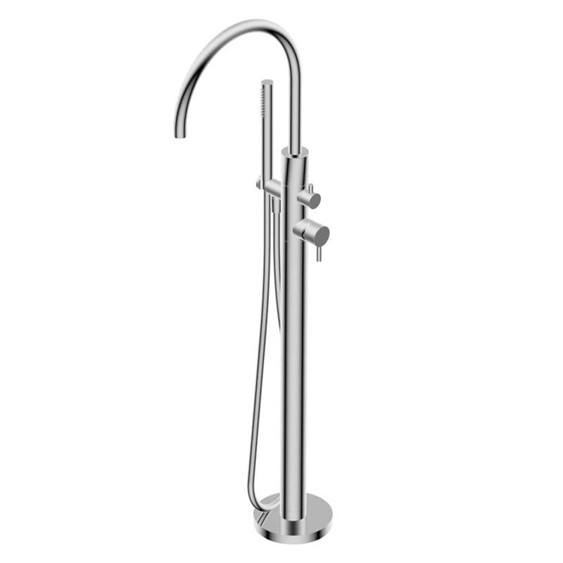 Смеситель для ванны Ritmonio Diametro35 S напольный Хром матовый (PR52DB202IX)