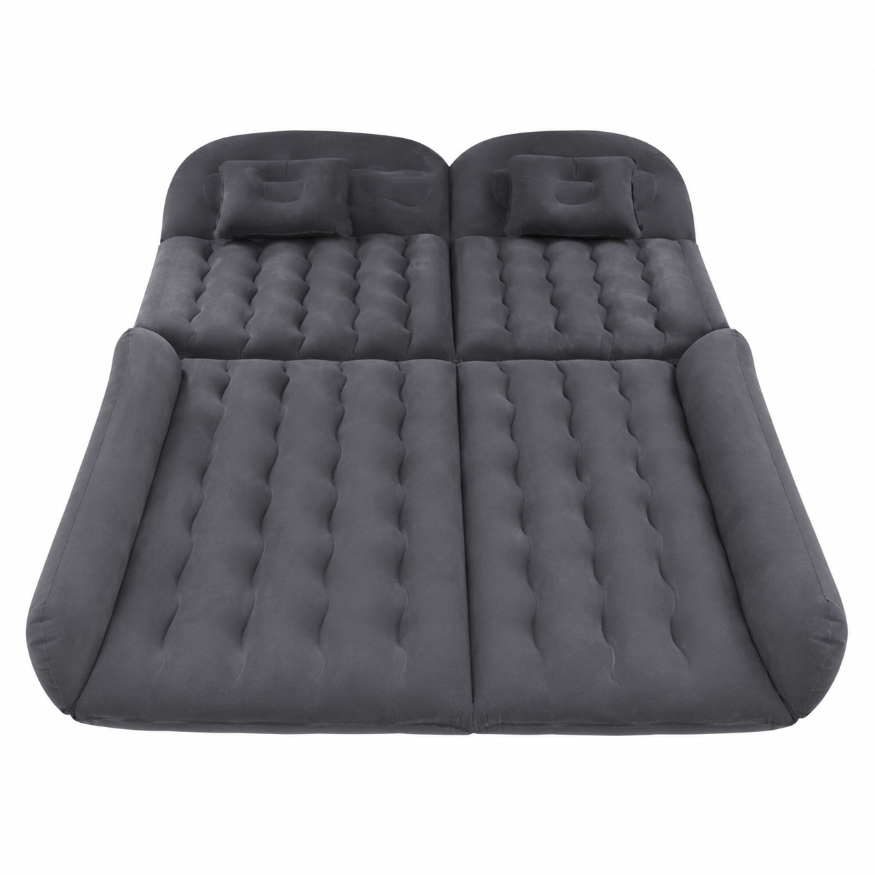 Надувной матрас-кровать в авто Car Travel Bed 174x126 см с насосом и тумбой Темно-серый (wg1048)
