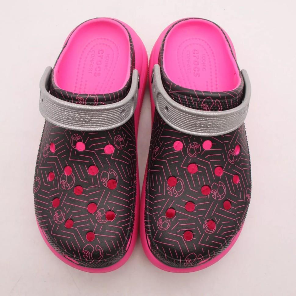 Сабо жіночі Crocs Barbie Classic Crush Clog р. 38-39 Яскраво-рожевий (19895)