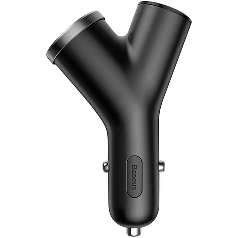 Зарядний пристрій автомобільний BASEUS CCALL-YX01 Y type 2USB 3,4A Black (97454) - фото 2 Зарядний пристрій автомобільний BASEUS CCALL-YX01 Y type 2USB 3,4A Black (97454) - фото 2