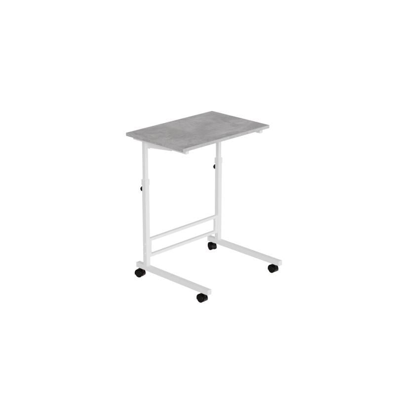 Стол приставной Ferrum-decor Amigo металл/ДСП 16 мм Белый/Бетон (FRD-102539)