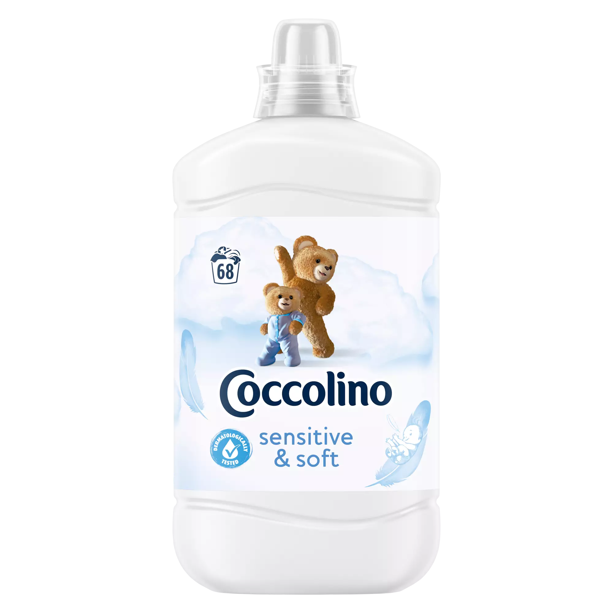 Кондиціонер для одягу Coccolino Sensitive & Soft 1700 мл 68 прань (31627484) Кондиціонер для одягу Coccolino Sensitive & Soft 1700 мл 68 прань (31627484)
