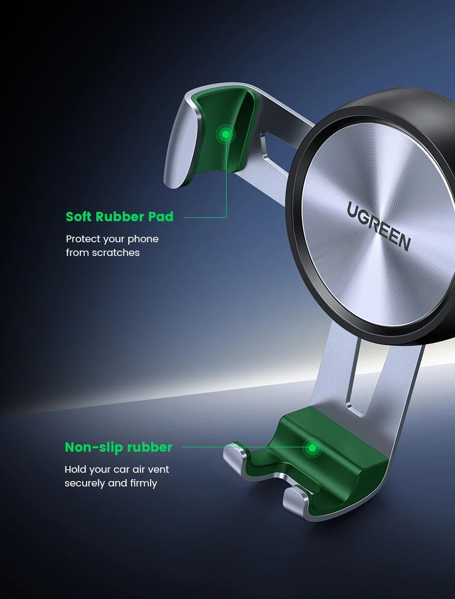 Держатель автомобильный UGREEN 360° Черный (50564) - фото 10 Держатель автомобильный UGREEN 360° Черный (50564) - фото 10