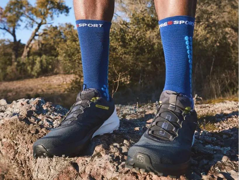 Шкарпетки для бігу Pro Racing Socks V4.0 Trail T2 р. 39-41 Sodalite/Fluo Blue (12333644) - фото 4