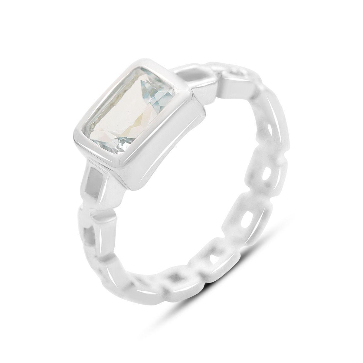 Кольцо серебряное Tiva с натуральным топазом 1,842 ct 3,67 г р. 18 (2166054)