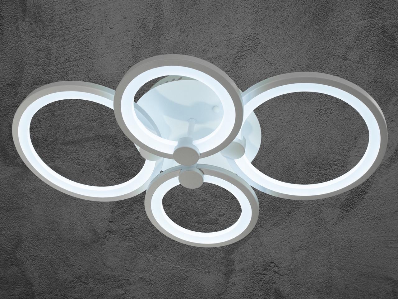 Люстра для кухни с пультом 8022-4WHDIM-LS 70W на 10 м2 Белый (1869388972) - фото 4 Люстра для кухни с пультом 8022-4WHDIM-LS 70W на 10 м2 Белый (1869388972) - фото 4