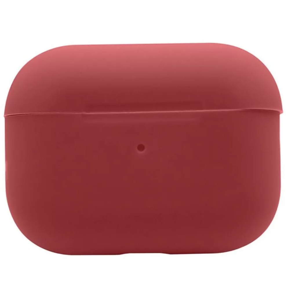 Силиконовый чехол для наушников Silicone Case for AirPods Pro, Burgundy