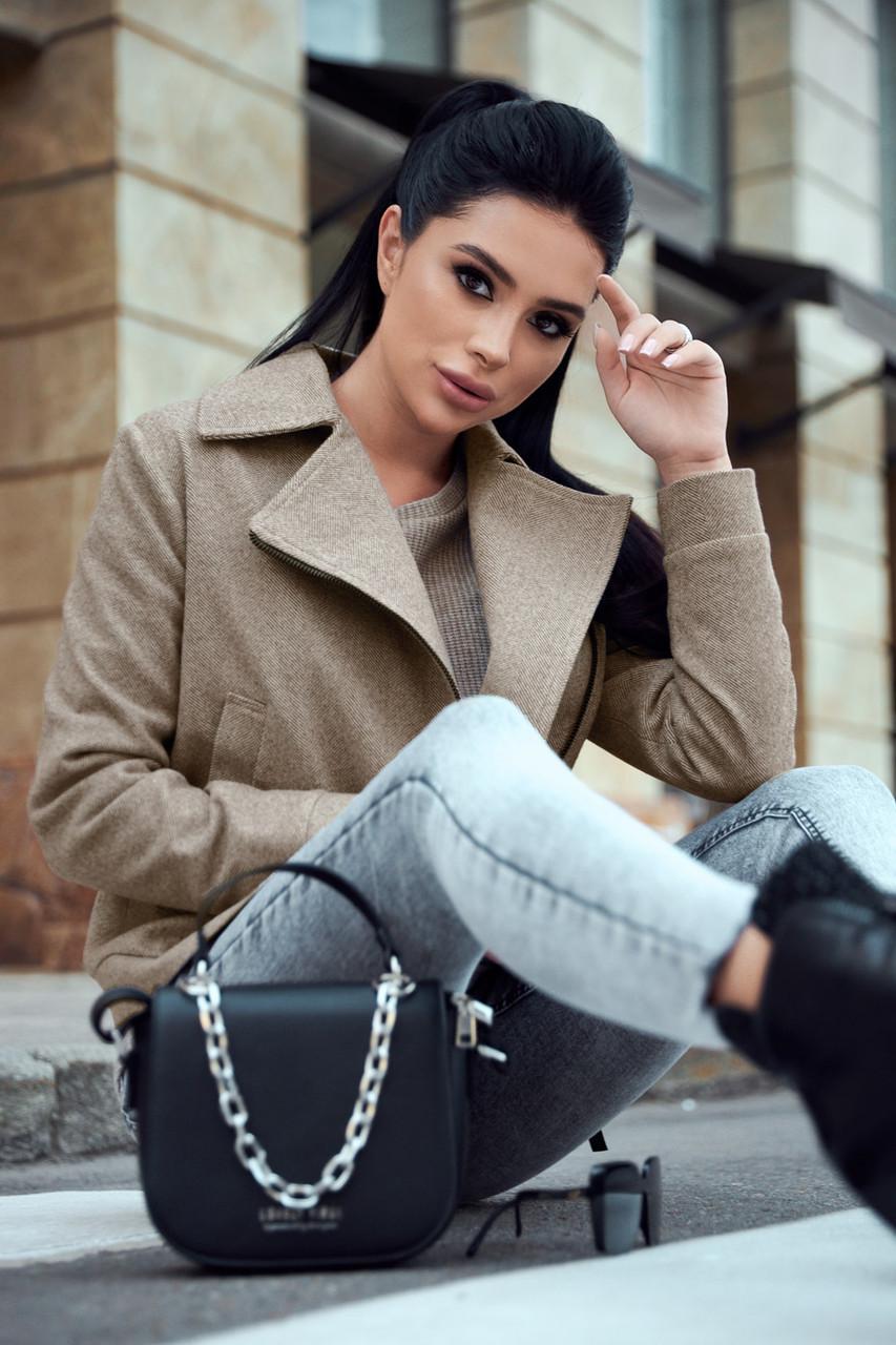 Пальто-косуха жіноче Seventeen S Кавовий (1946698445) - фото 2