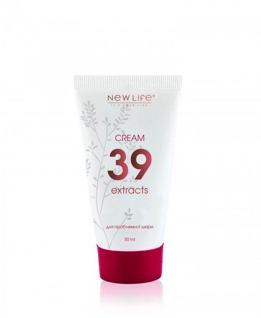 Крем для лица New Life для подростковой кожи 39 экстрактов от воспалений и угрей 50 мл (4820197802258)