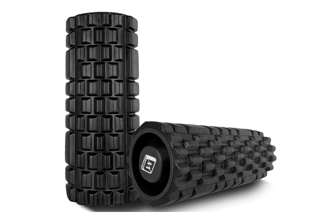 Массажный ролик EasyFit Grid Roller v.1.1 33 см Черный (EF-2020a-BK) - фото 3