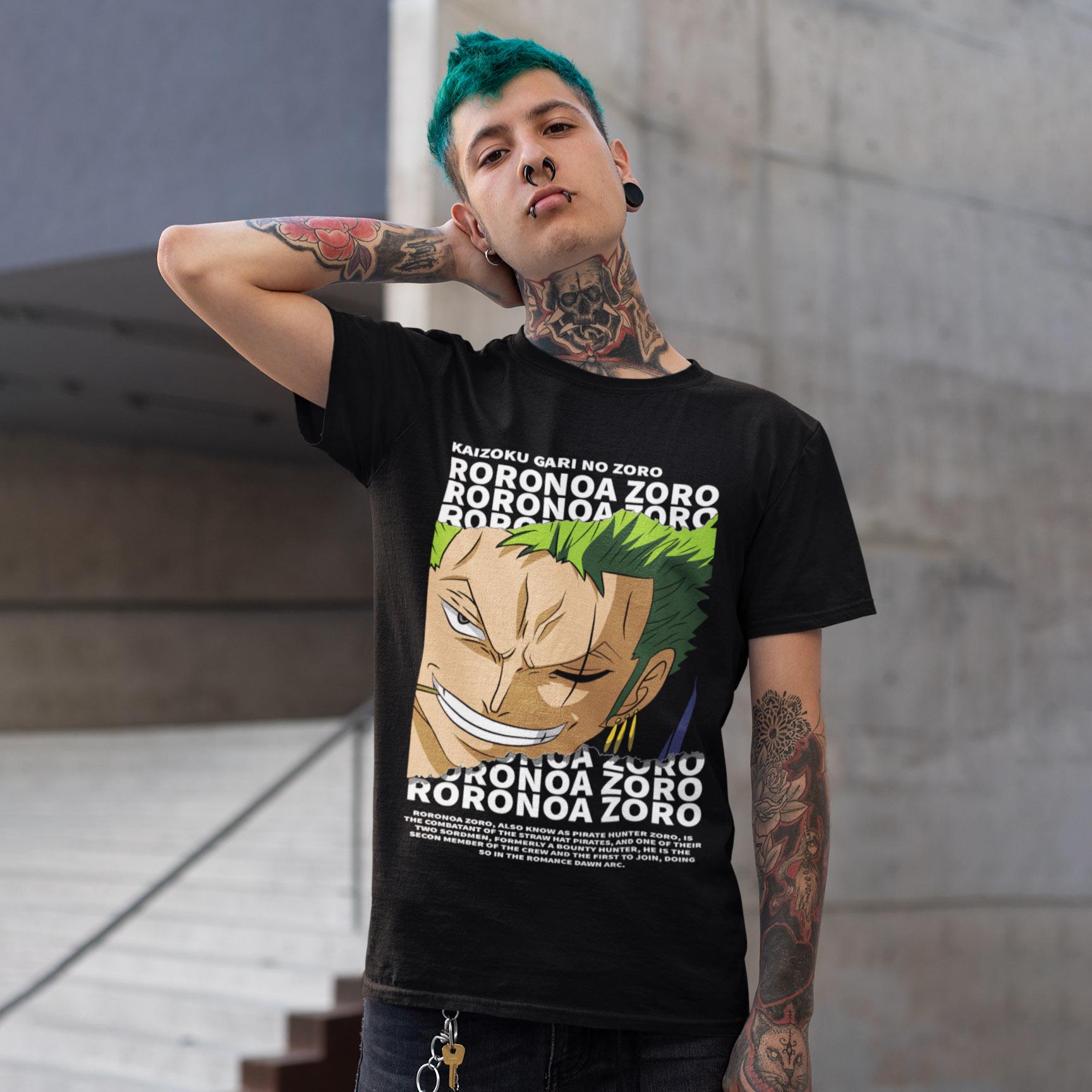 Футболка унисекс One Piece Zoro Roronoa 2XL Черный (0000010753) Футболка унисекс One Piece Zoro Roronoa 2XL Черный (0000010753)