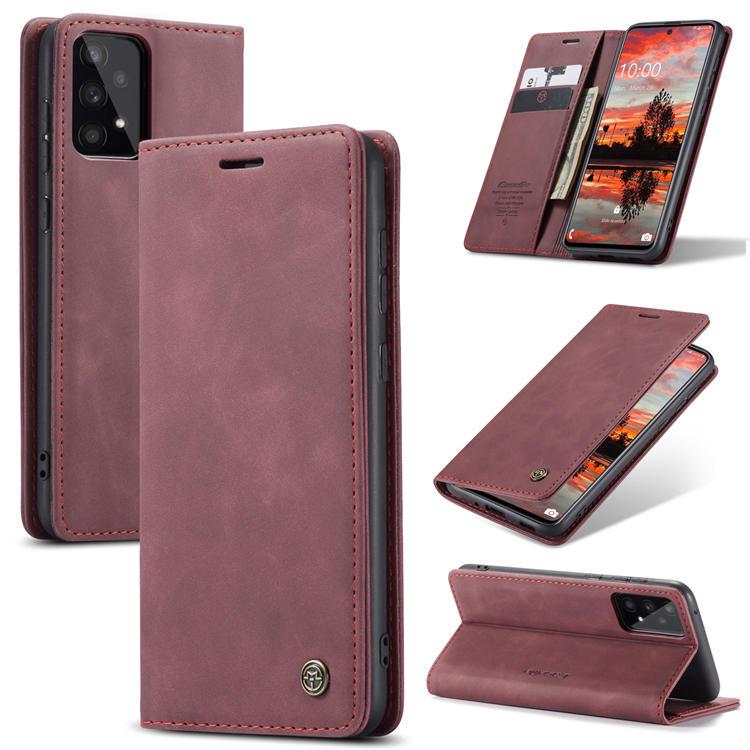 Чехол книжка с магнитом Samsung Galaxy A33 5G A336 CaseMe Wine (29271-42)