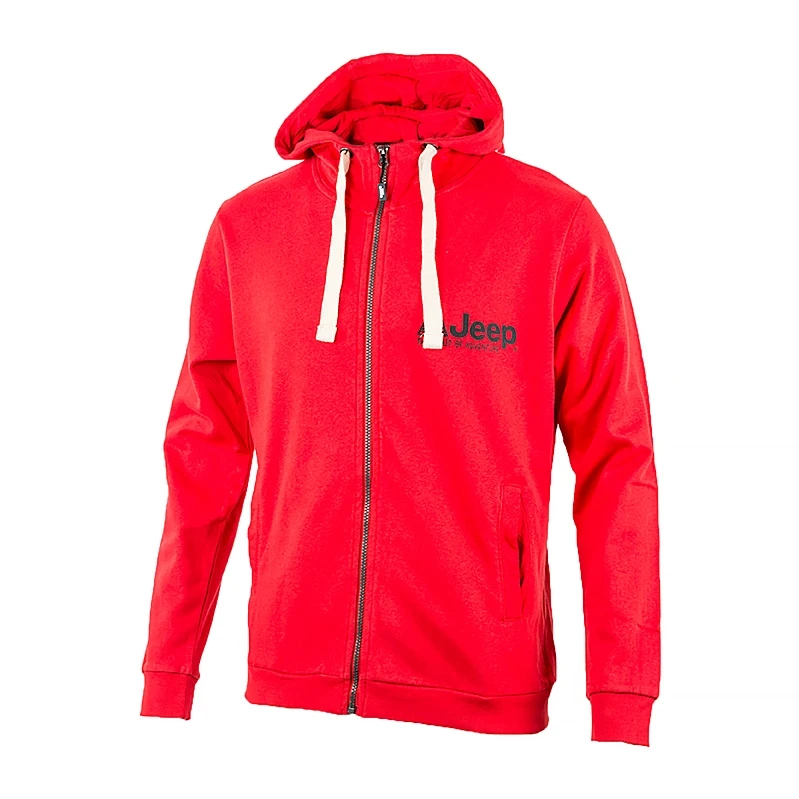 Толстовка мужская JEEP HOODED SWEATSHIRT FULL ZIP The spirit of Adventure M Красный (O102570-R699 M)