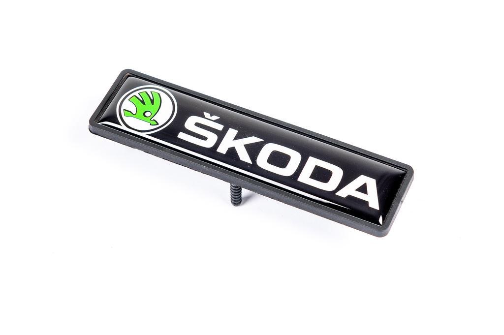 Шильдик для ковриков Digital Designs для Skoda abs-пластик Черный