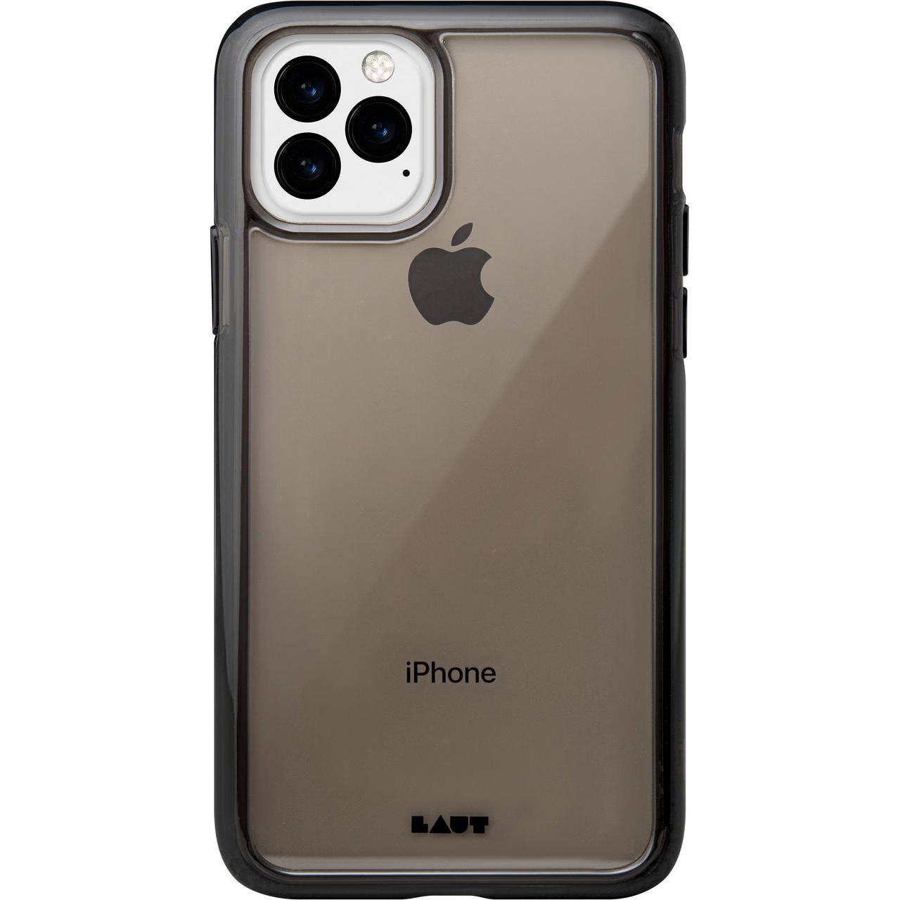 Прозрачный чехол накладка LAUT Crystal-X Case for iPhone 11 Pro Max, Transparent Black (L_IP19L_CX_UB)