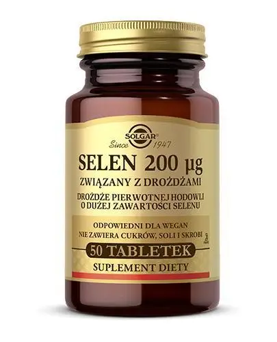 Витамины Solgar SELENIUM bound to yeast 50 табл.