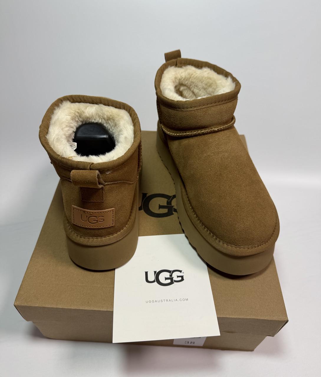 Уггі Classic Ultra Mini Platform Chestnut UGG 39 р. 39 - фото 9 Уггі Classic Ultra Mini Platform Chestnut UGG 39 р. 39 - фото 9