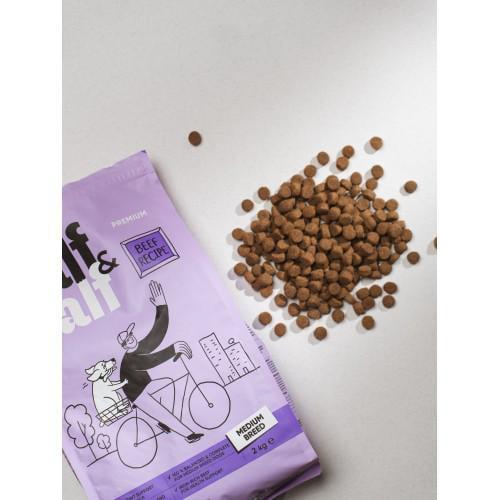 Корм для собак сухий Half&Half середніх порід з яловичиною 12 кг - фото 4