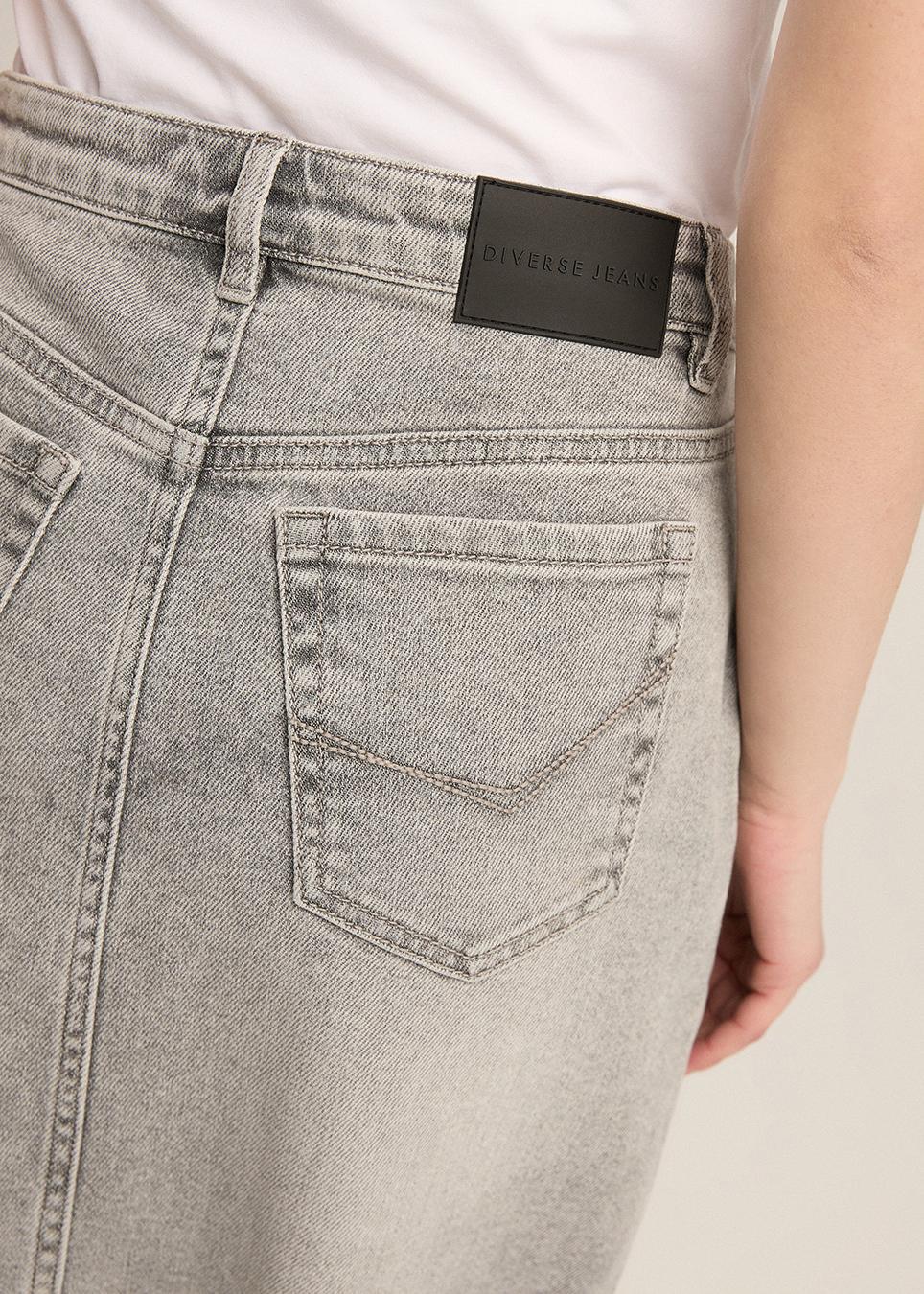 Юбка джинсовая женская длинная Diverse OLIALE M Серый (5905384119414) - фото 5