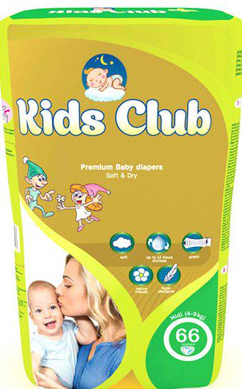 Підгузки дитячі Kids Club Soft&Dry 3 Midi 4-9 кг 66 шт. - фото 2