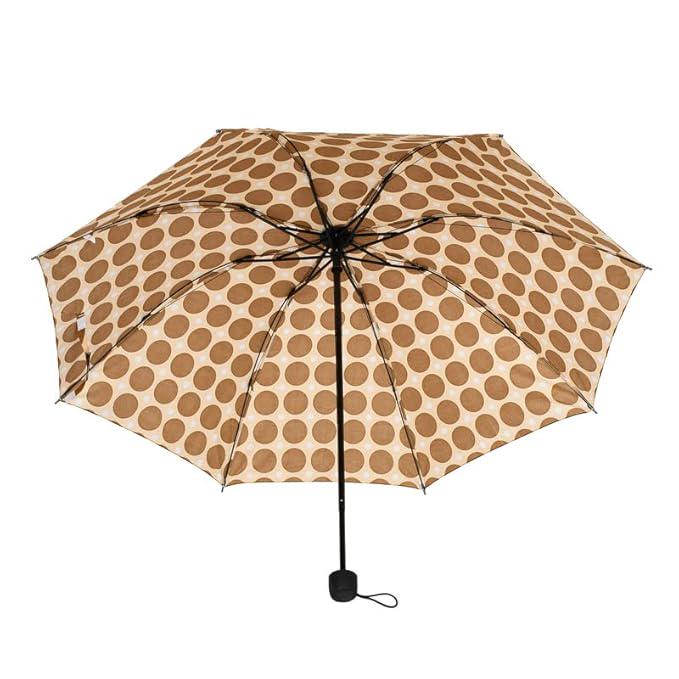 Зонтик складной автомат Dots 8 спиц купол 95 см Brown (28915383) - фото 3