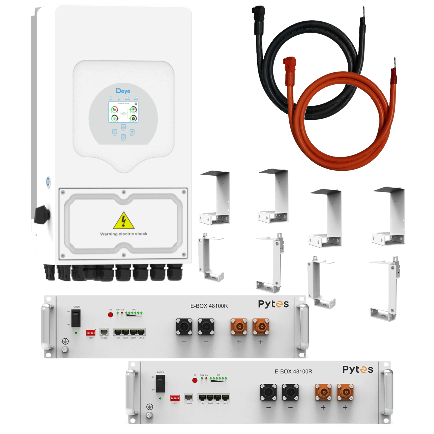 Комплект автономного энергоснабжения Deye 3,6 кВт SUN-3.6K-SG05LP1-EU-AM2-P и Pytes E-BOX-48100R TE+ 2 шт. 5,12 кВт·ч (38310304) Комплект автономного энергоснабжения Deye 3,6 кВт SUN-3.6K-SG05LP1-EU-AM2-P и Pytes E-BOX-48100R TE+ 2 шт. 5,12 кВт·ч (38310304)