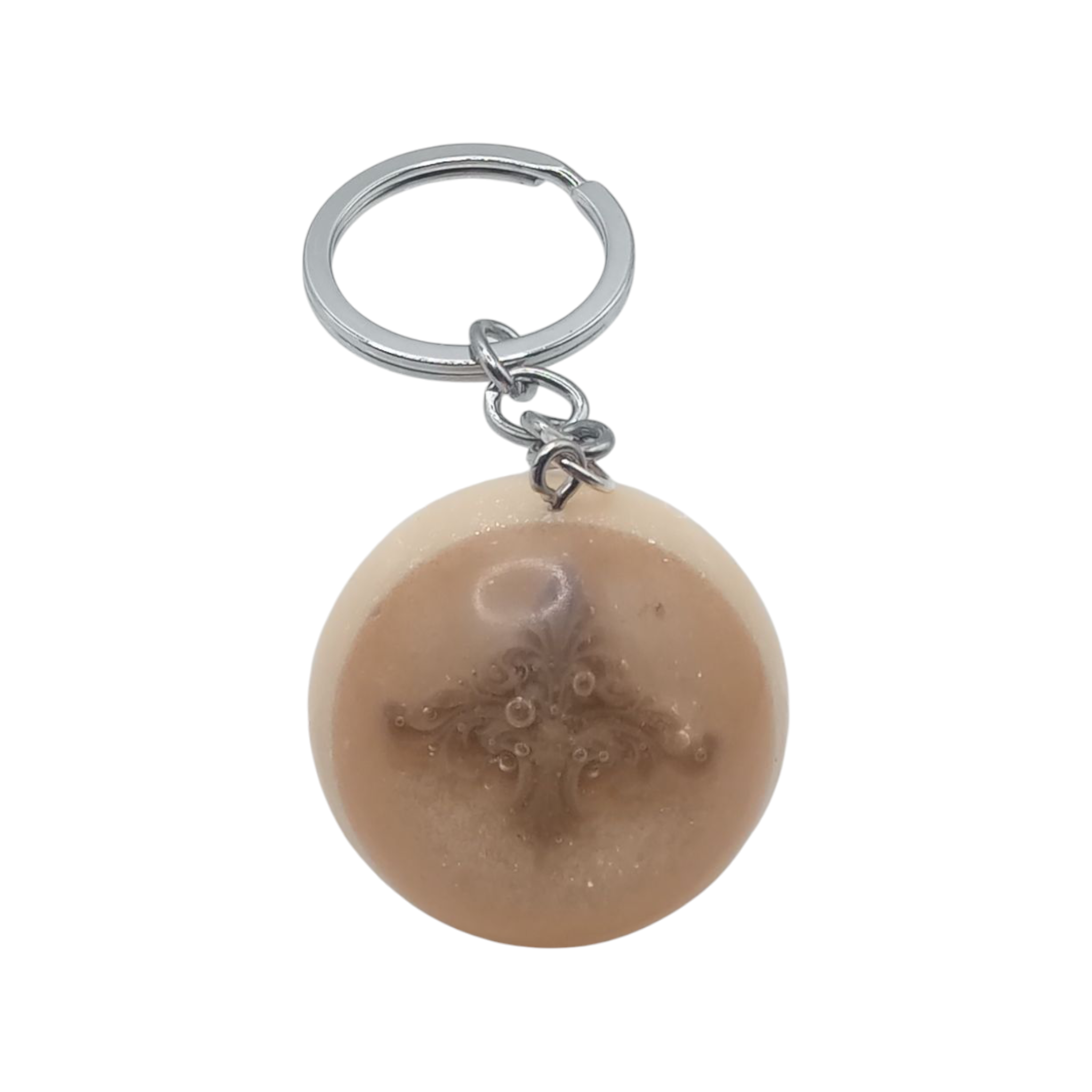 Брелок Орнамент ручная работа 35 мм Бежевый (1146) Брелок Орнамент ручная работа 35 мм Бежевый (1146)