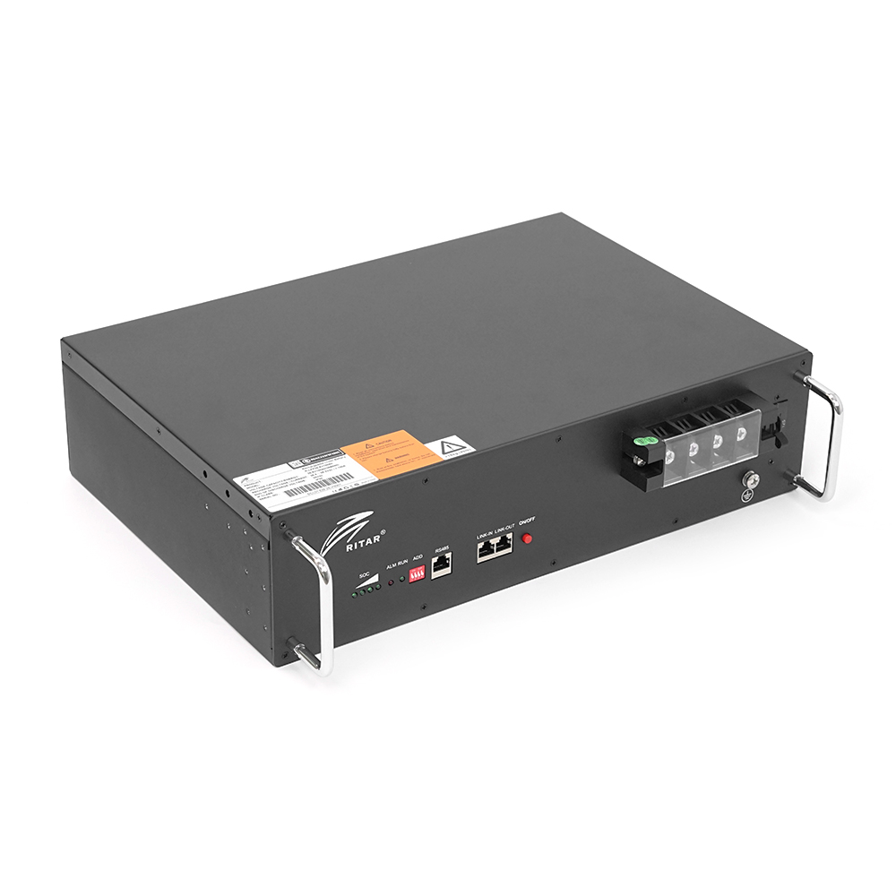 Акумулятор Ritar 19" LiFePO4 25,6V 100 Ah 2560Wh для стійки резервного живлення БМС 8S (37407)