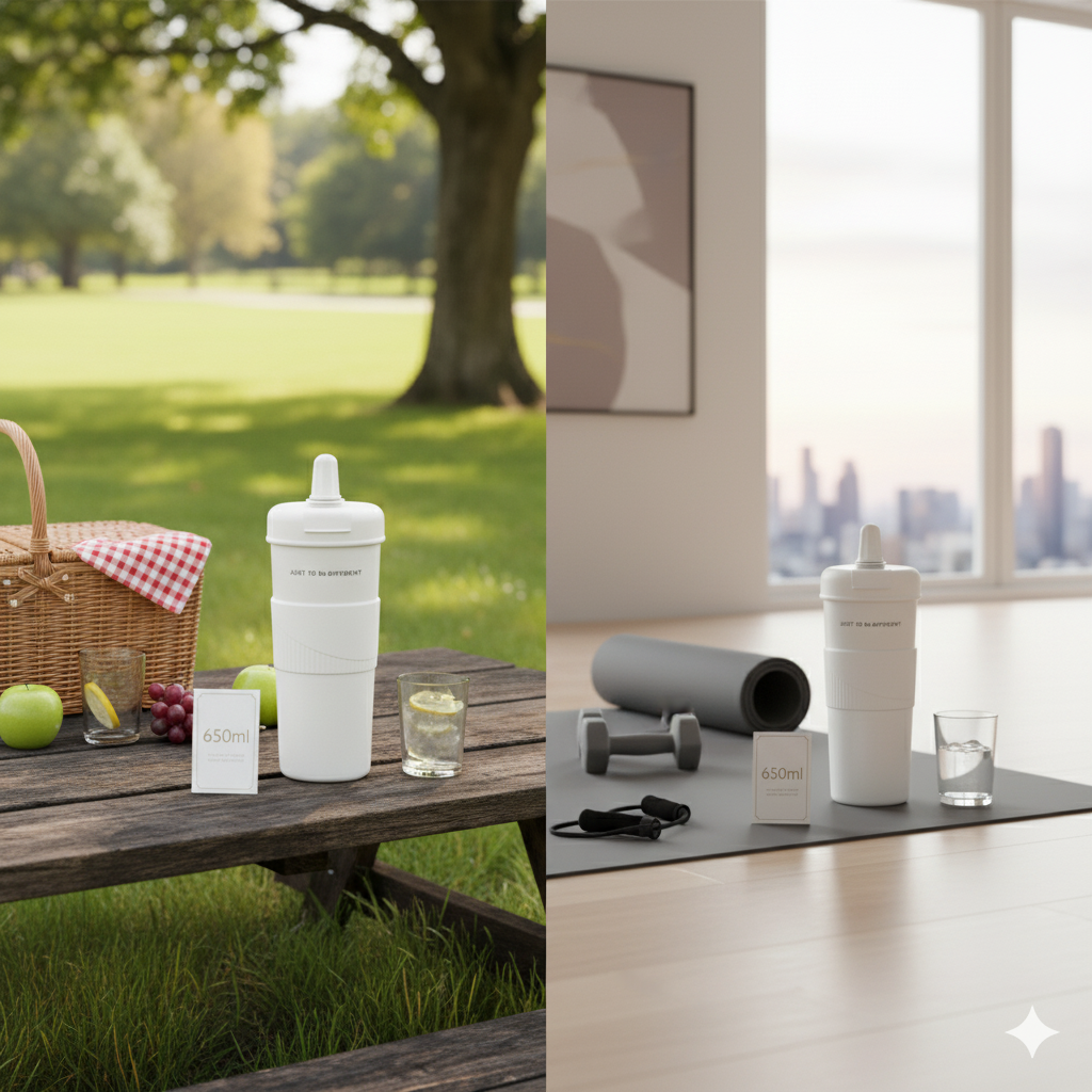 Термокухоль JUST TO BE DIFFERENT із соломинкою та чайним інфузором анти-ковзна Без BPA 650 мл Білий (2802810696) - фото 8 Термокухоль JUST TO BE DIFFERENT із соломинкою та чайним інфузором анти-ковзна Без BPA 650 мл Білий (2802810696) - фото 8