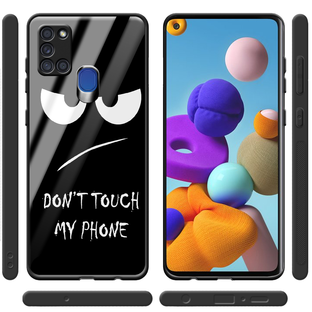 Чехол Boxface Samsung A217 Galaxy A21s Don't Touch my Phone Черный силикон со стеклом (40006-up535-40864) - фото 2