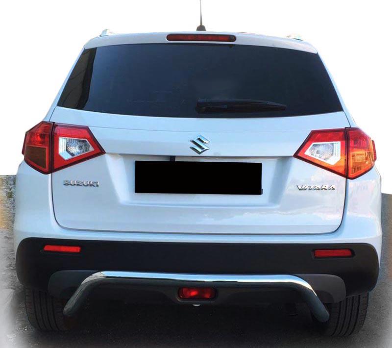 Задняя защита AK007 CAN для Suzuki Vitara 2015- гг. нержавеющая сталь Хром