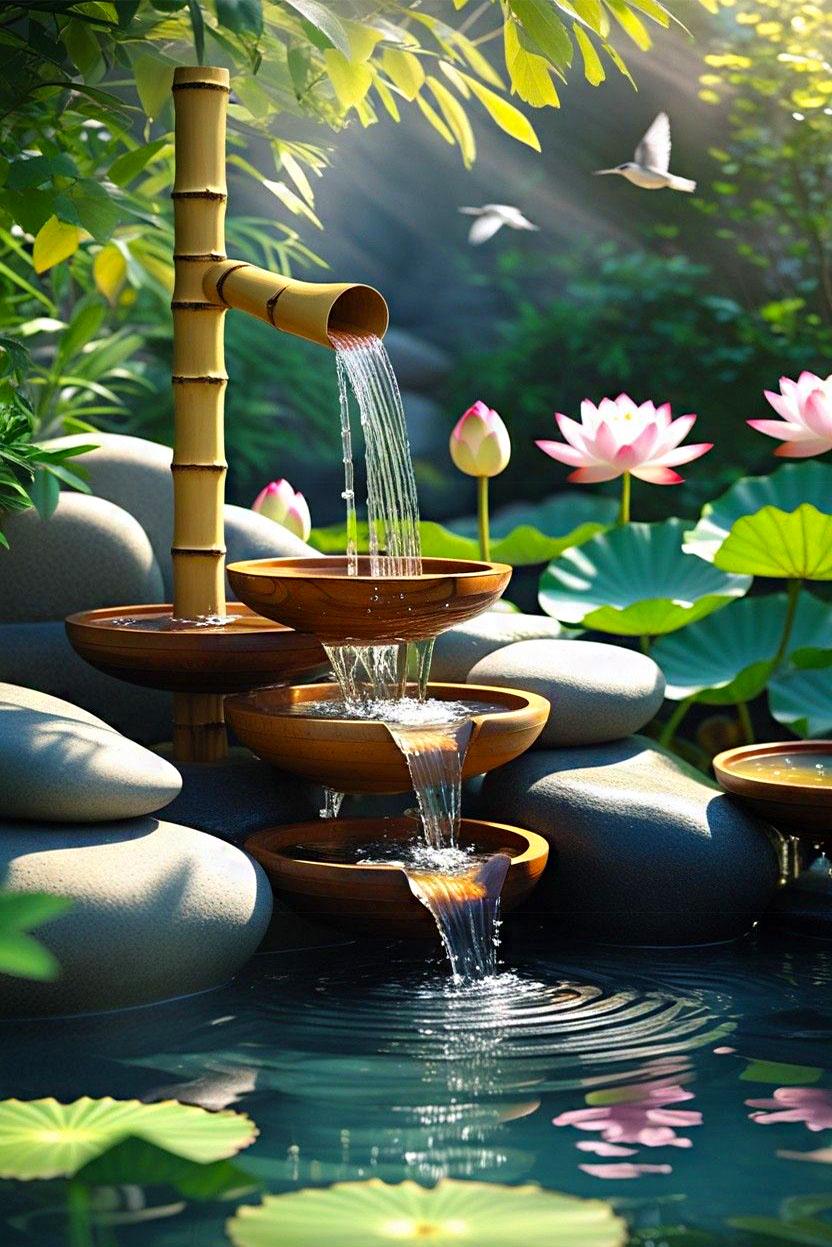 Алмазна мозаїка MY-Art Заспокійливий шум води на підрамнику круглі алмази 40х60 см (AR-3312)