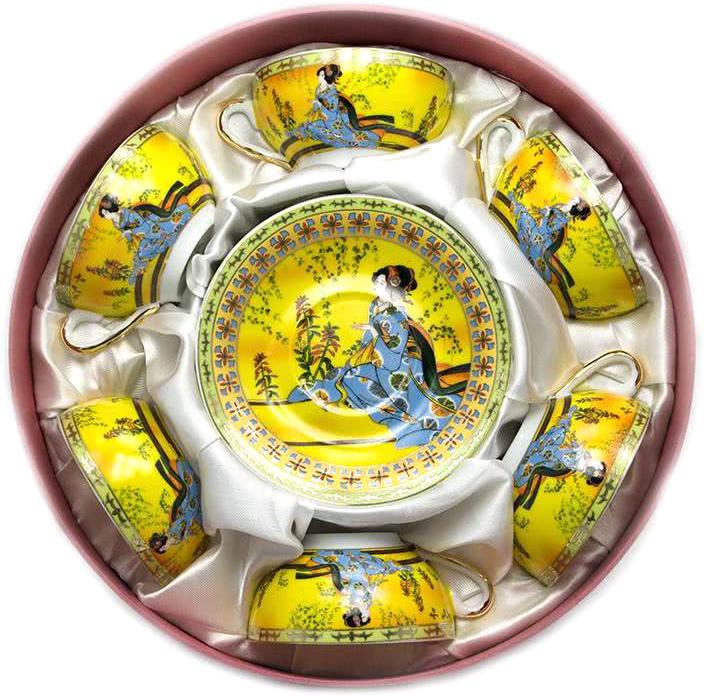 Сервиз фарфоровый 6CCS141-4 Желтый (20590) Сервиз фарфоровый 6CCS141-4 Желтый (20590)