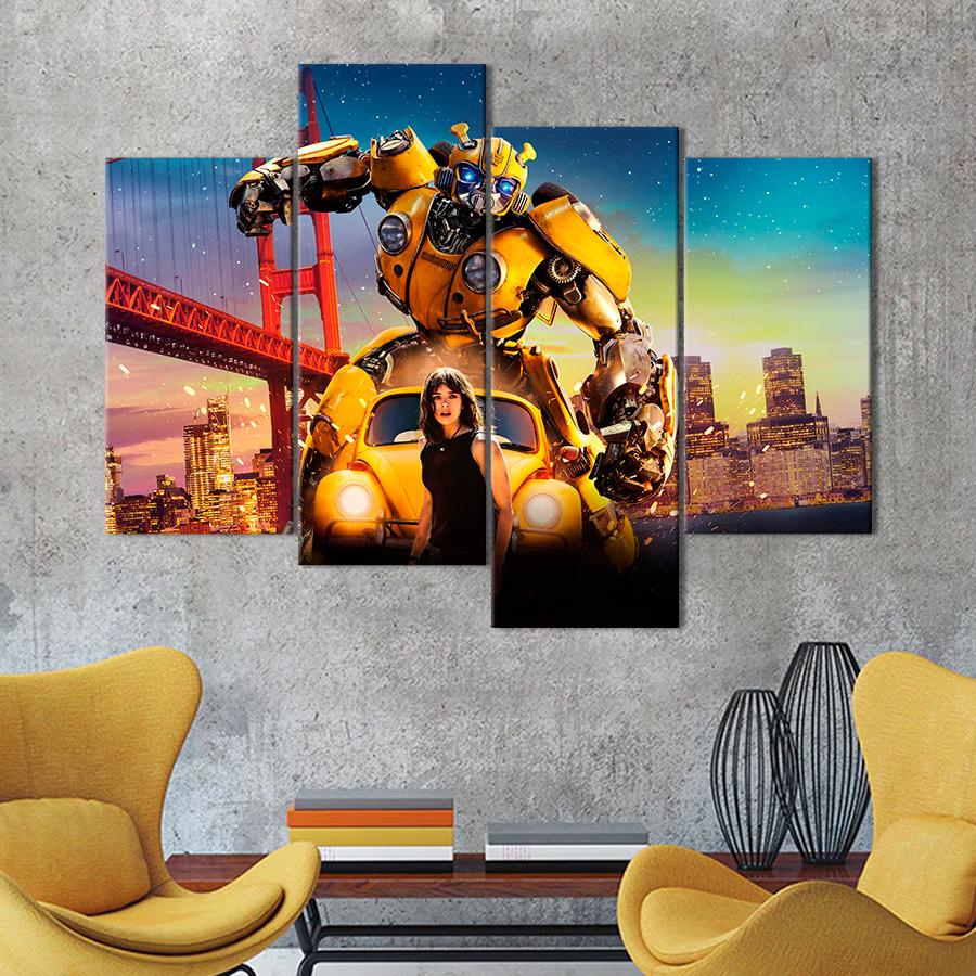 Настенний декор Яркий постер фильма Bumblebee 149x106 см (A12-4)