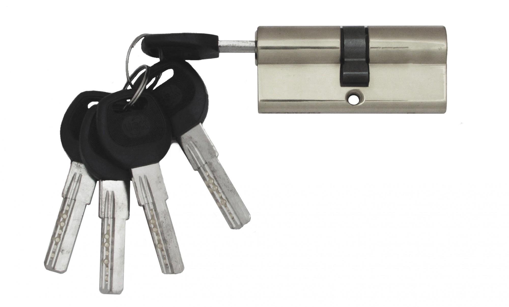 Цилиндровый механизм USK B-70 35x35 ключ/ключ Никель