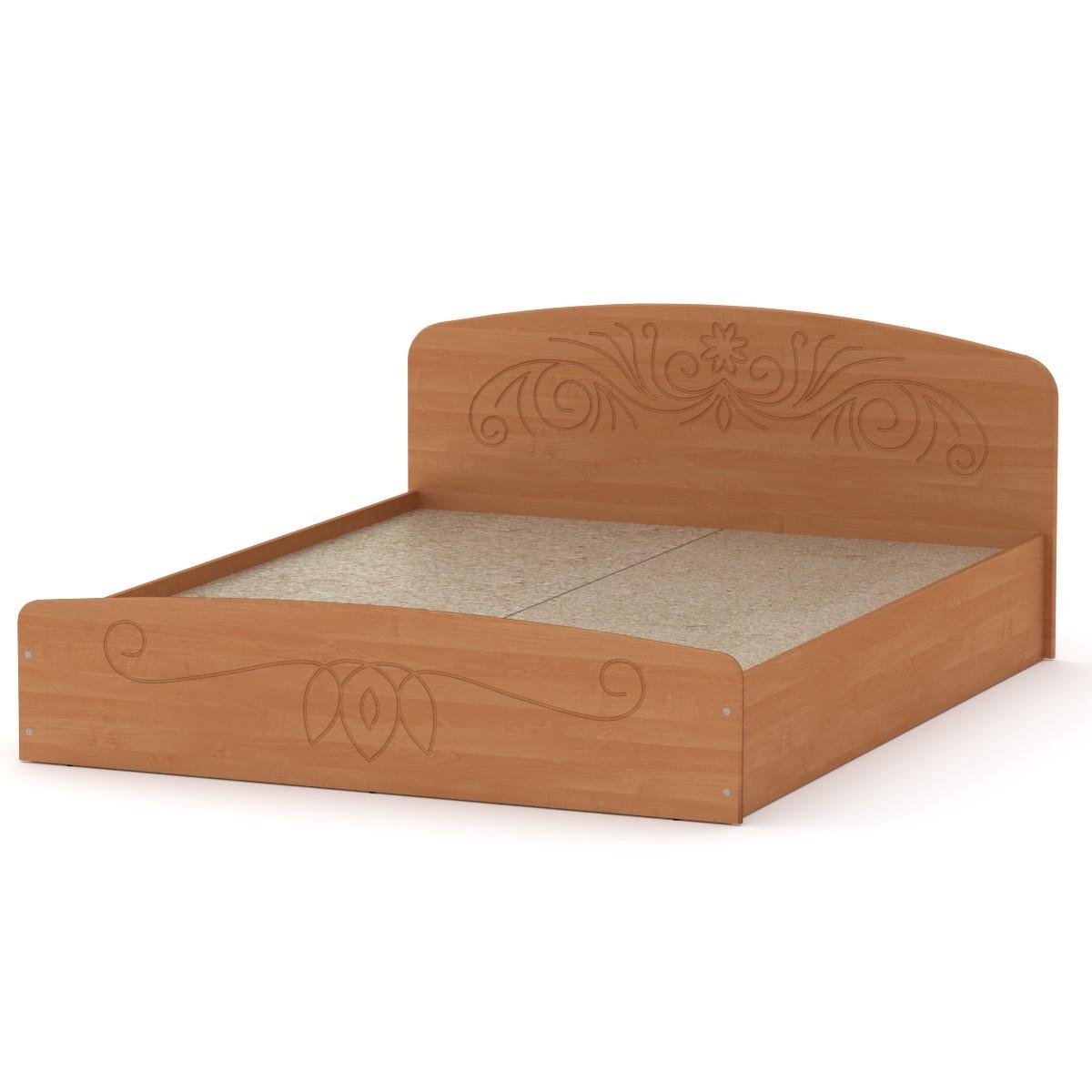 Кровать Компанит Нежность-140 МДФ 140х200 см Ольха (09133-04)