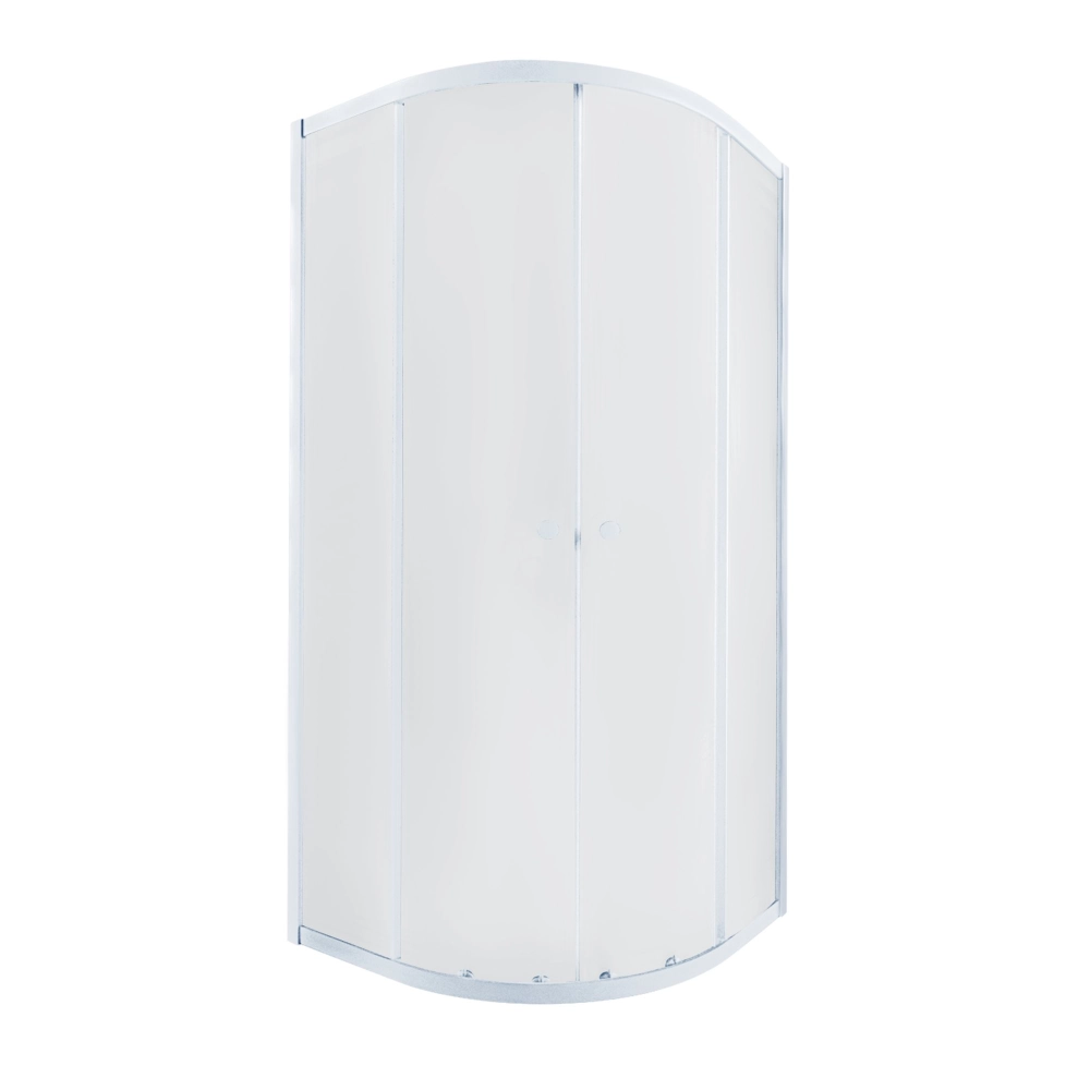 Душевая кабина QT PRESTO раздвижная Pear стекло 5 мм профиль 90x90 см Белый (033596)