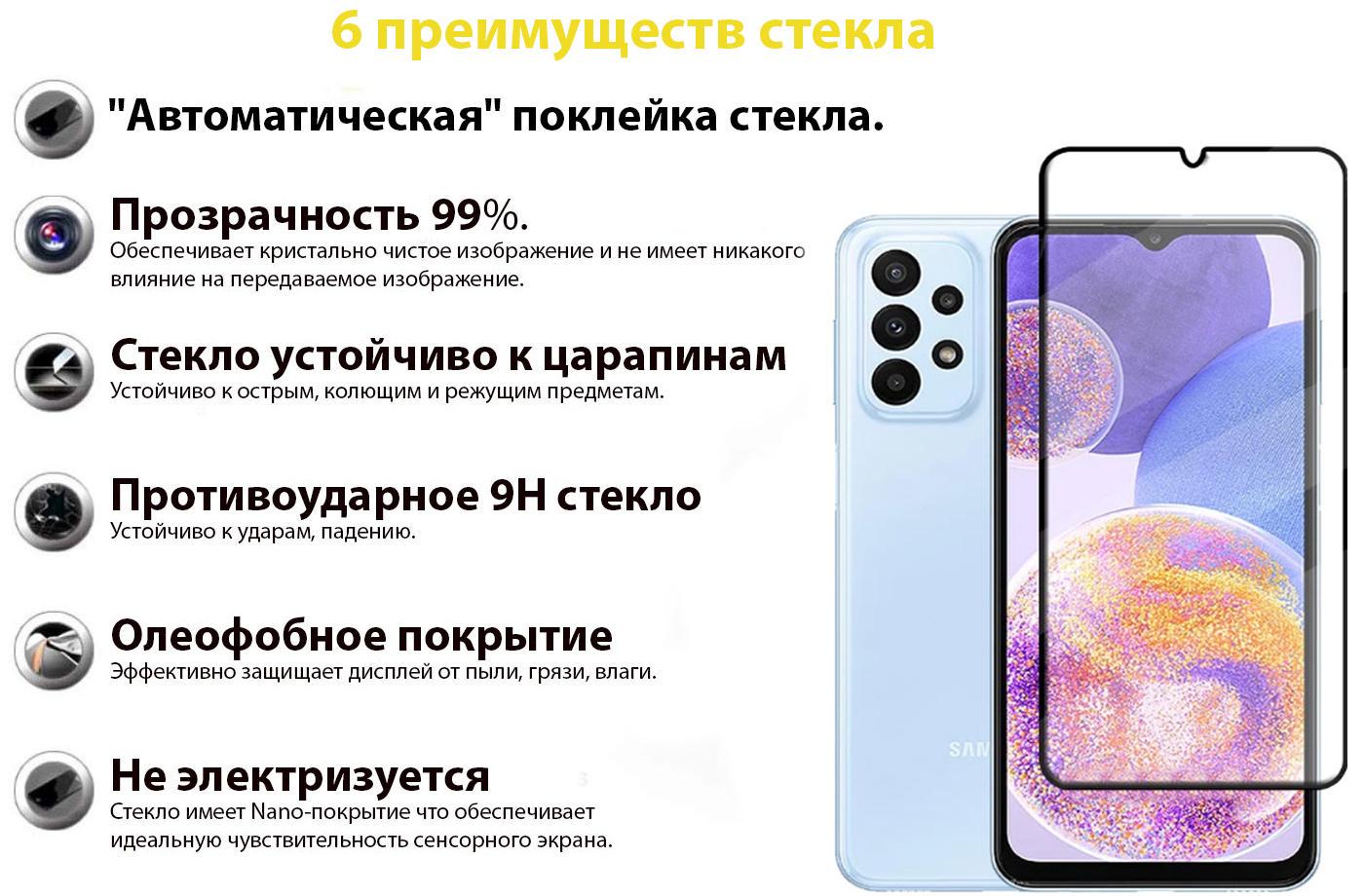 ᐉ Защитное стекло BeCover для Samsung Galaxy A23 SM-A235 Black (707355) •  Купить в Киеве, Украине • Лучшая цена в Эпицентр