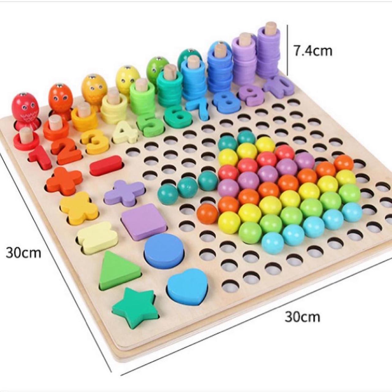 Розвиваюча дерев'яна гра Fun Game WD13118 Сортер Монтессорі 5в1 з риболовлею (1531076615) - фото 9 Розвиваюча дерев'яна гра Fun Game WD13118 Сортер Монтессорі 5в1 з риболовлею (1531076615) - фото 9