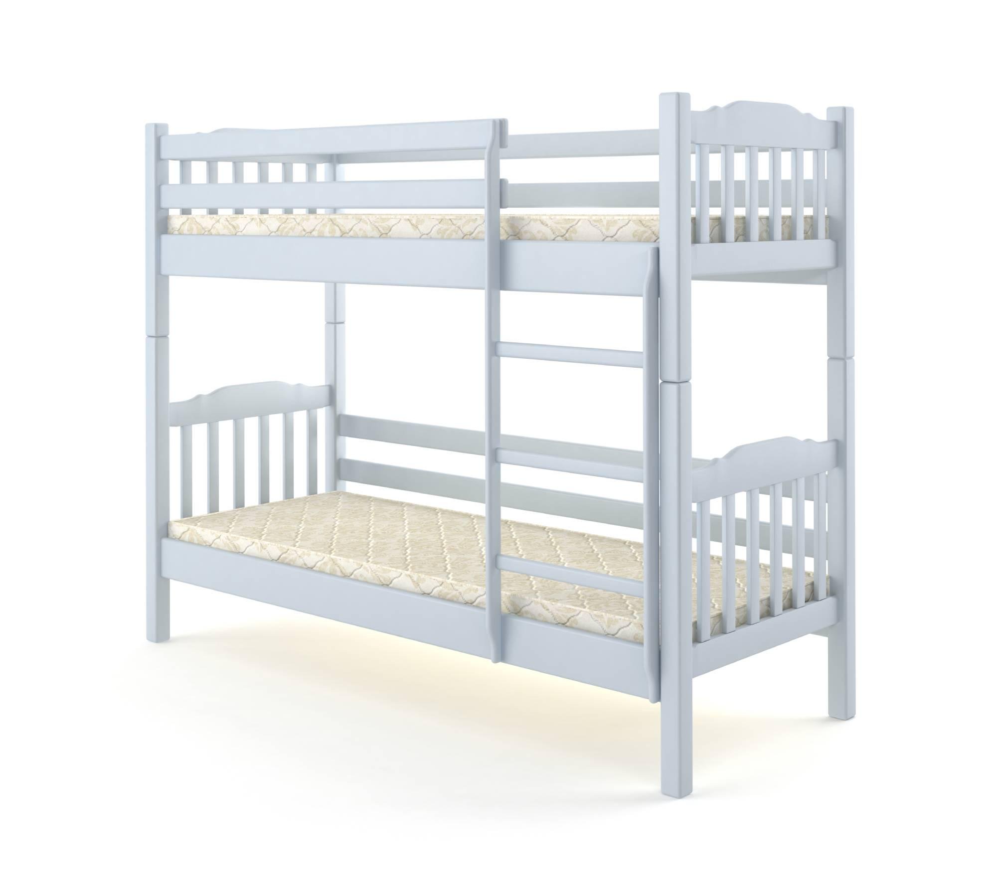 Ліжко двоярусне Mebigrand Бай-Бай S 2010 R80 B 70x190 см Блакитний (MBG-2393)