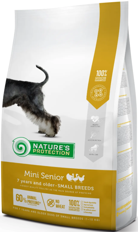 Корм сухой Mini Senior Small Breeds для взрослых собак малых пород от 7 лет 2 кг (NPS45753)
