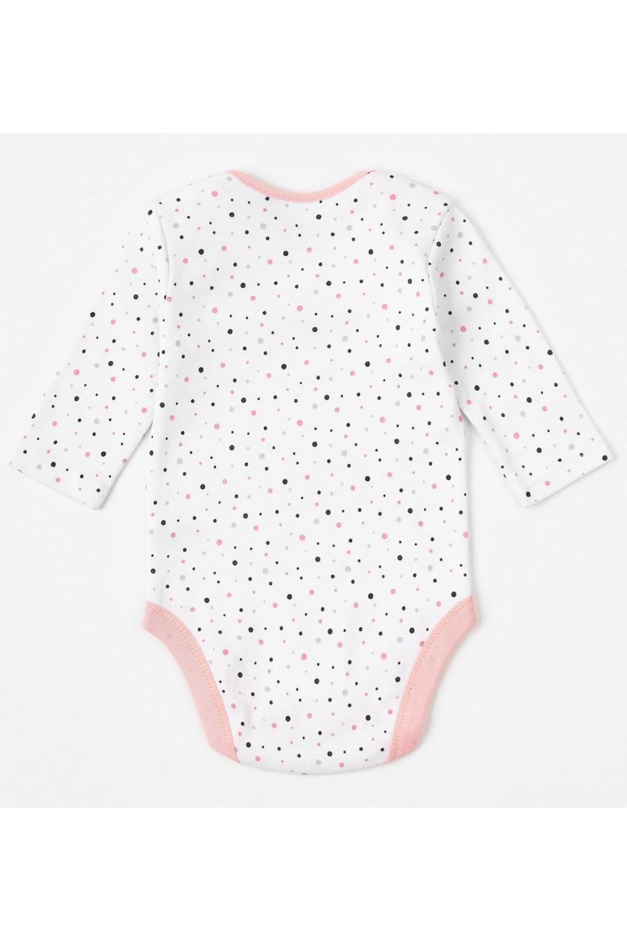 Боди KRAKO 62-68 см в горошек Белый (77305) - фото 3 Боди KRAKO 62-68 см в горошек Белый (77305) - фото 3