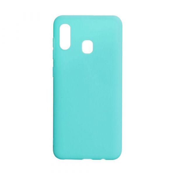 Чехол накладка SMTT для Samsung A405 Galaxy A40 бирюзовый