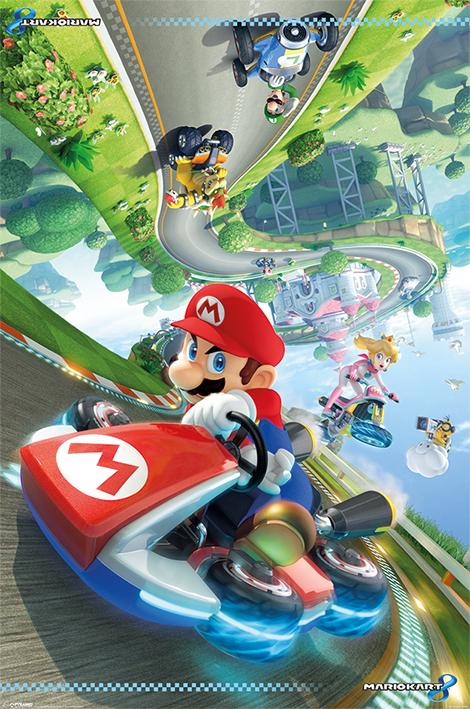Постер плакат Марио Карт 8/Mario Kart 8 Flip Poster 61x91,5 см